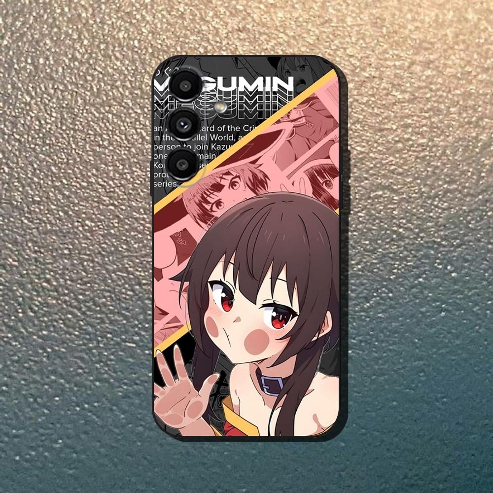 

Megumin Anime K-KonoSubaS Phone Case For Samsung Galaxy A13,A21s,A22,A31,A32,A52,A53,A71,A80,Soft Black Shell Samsung a535g
