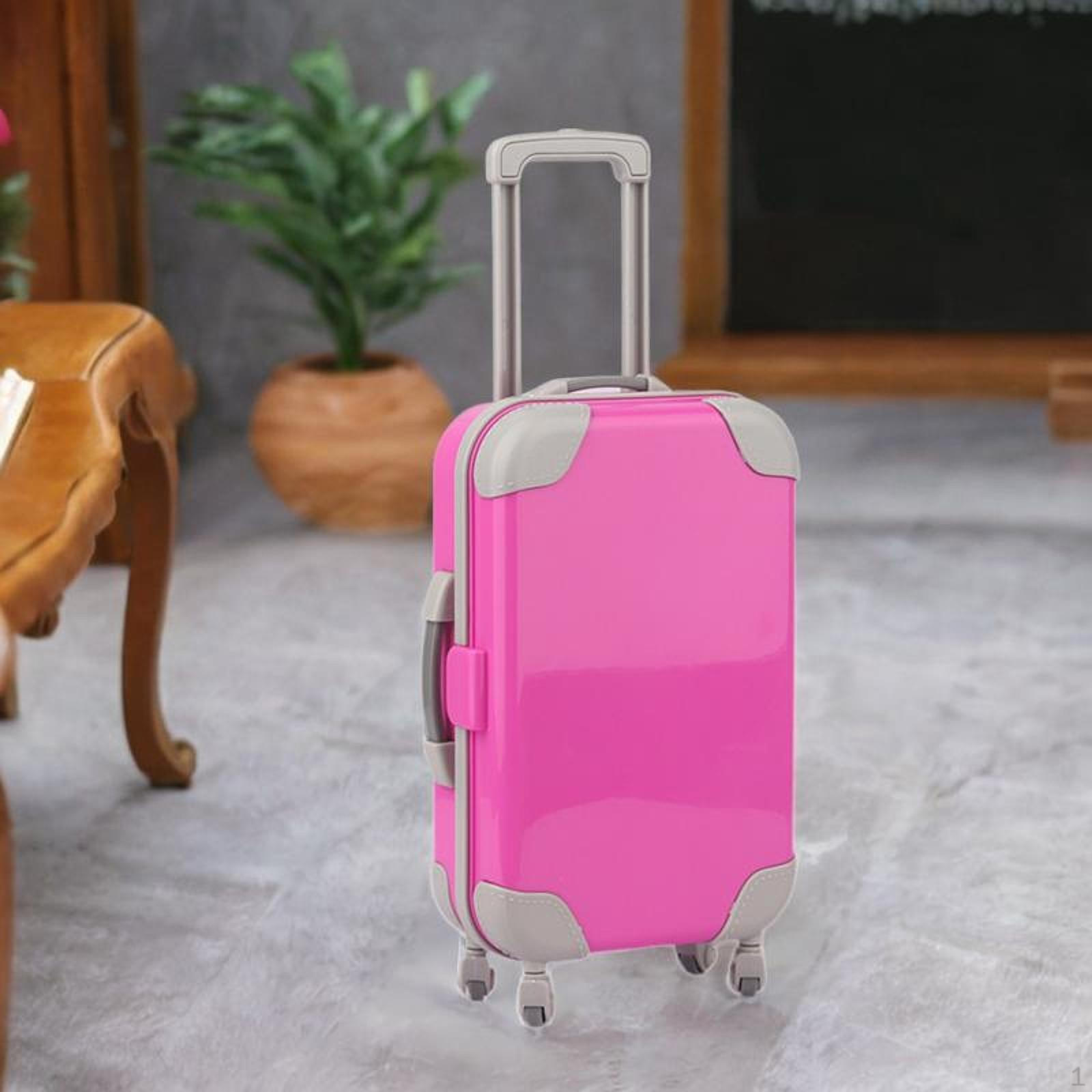 

Шикарний набір лялькових валіз для модних ляльок 18 дюймів темно-рожевого кольору