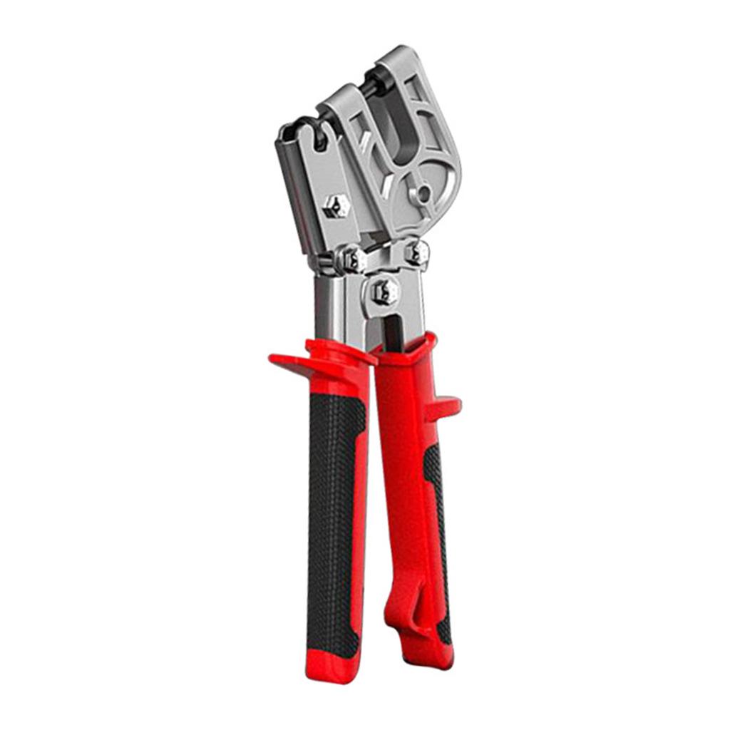 Handheld Metal Bolt Pliers Crimper Punch Lock Frame Fixing Fastening Hand Tool for Drywalls and Plasterboard Projects
