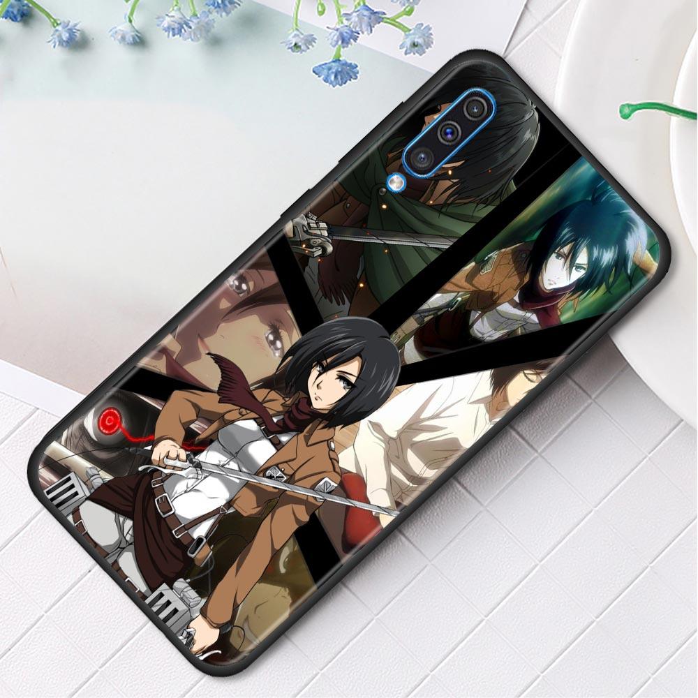 Anime Attack On Titan Girl1 Case For Samsung Galaxy A50 A70 A10 A20e A30 A40 A20s A10s A10e A80 A90 A60 A30s Silicone Capa Shell