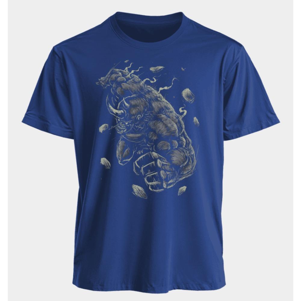 Herren- und Damen-T-Shirts Rhino Sommer Amerikanischer Frühling und Herbst Klassische Sportbekleidung Harajuku Übergroß Kurzärmlig