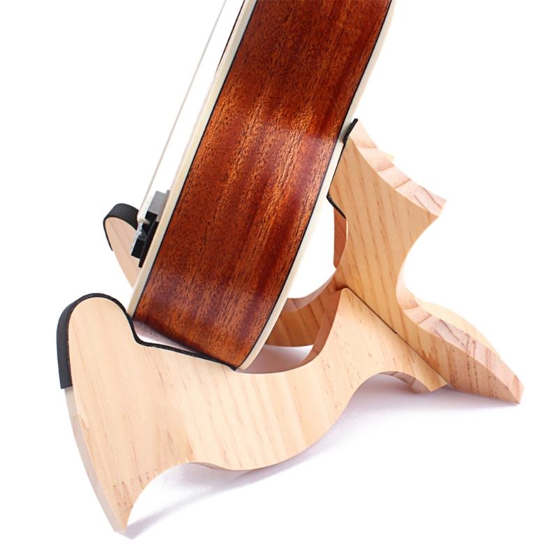Concert Portable Ukulele Stand Wooden X Frame Instrument Stand Easy To Use