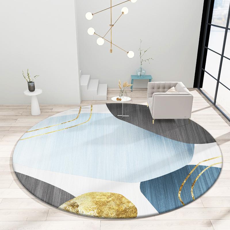 Japanese and Korean Style Round Rugs for Bedroom Decor Carpets for Living Room Decoration Teenager Home Carpet Sofa Area Rug Mat