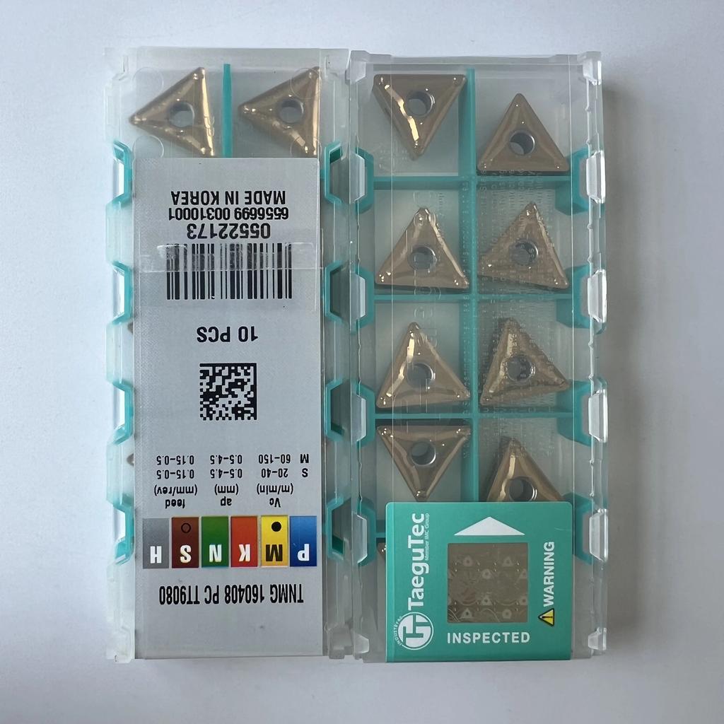 TaeguTec / TNMG160408PC TT9080 / Original Carbide Blade 10 Pcs