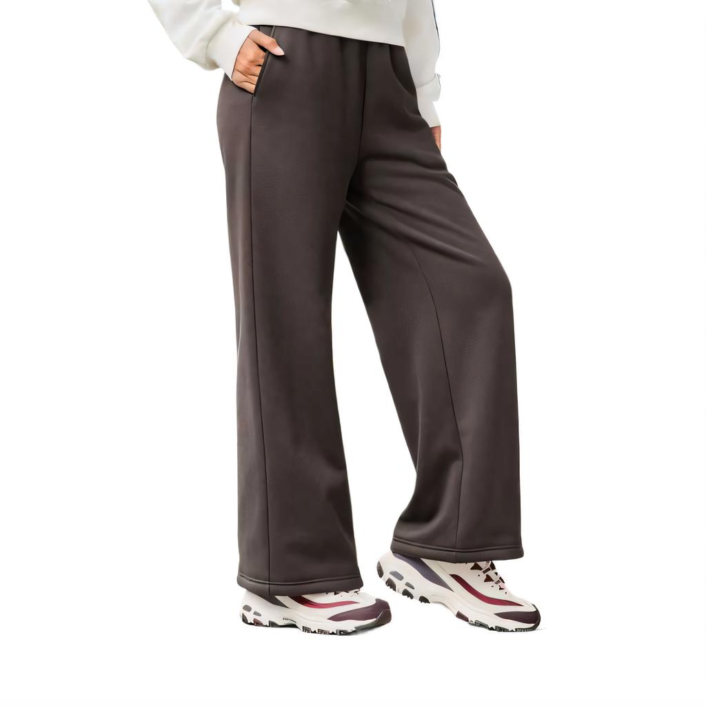 Skechers Loose Elastic Soft Breathable Fleece Knitted Sports Pants Women bottoms L325W059-05U5