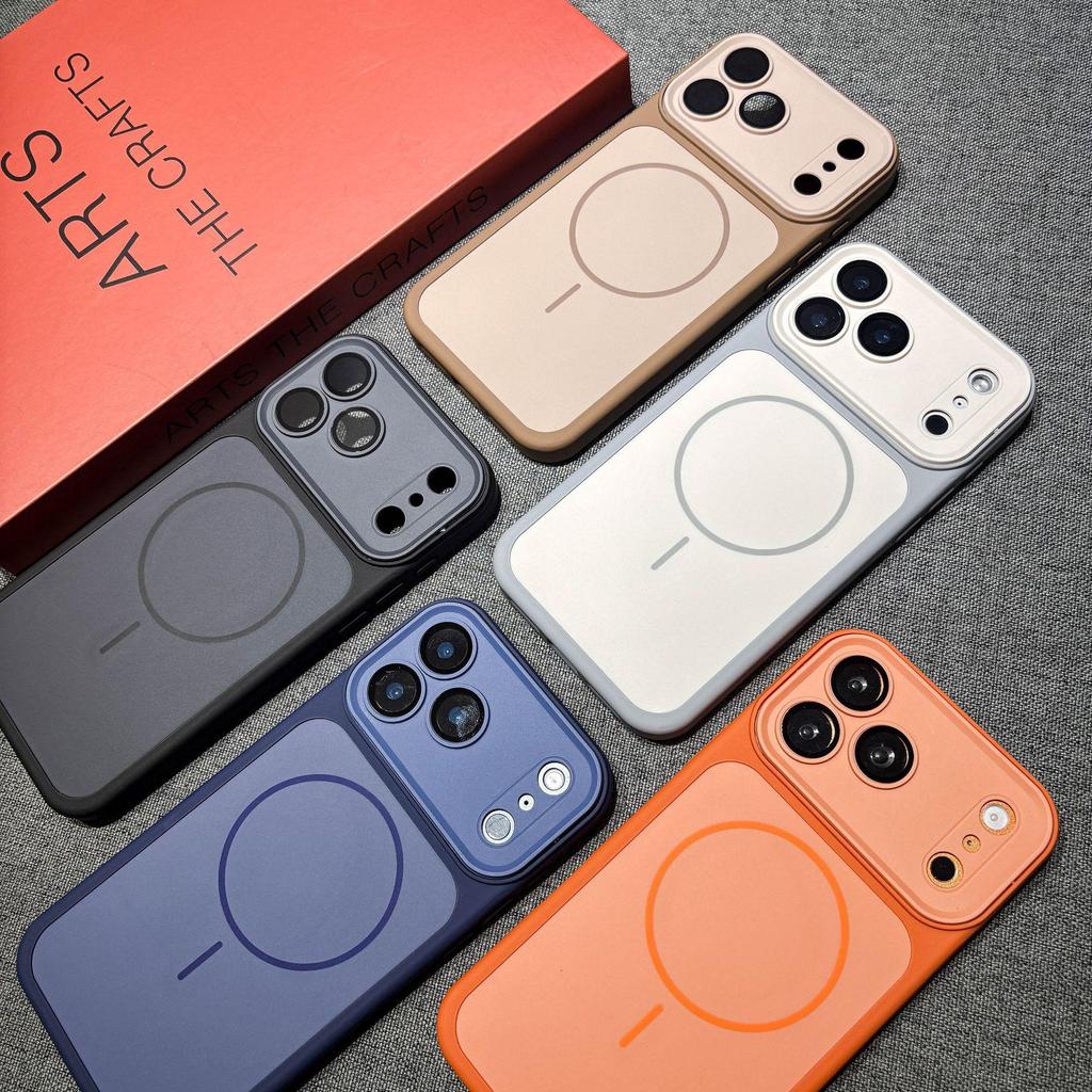 Kompatibel mit Apple 17 Pro/iPhone 16 Pro Max, Magnetische Vollabdeckungs-Silikonhülle für iPhone 15/14 - Weiches Schutzdesign