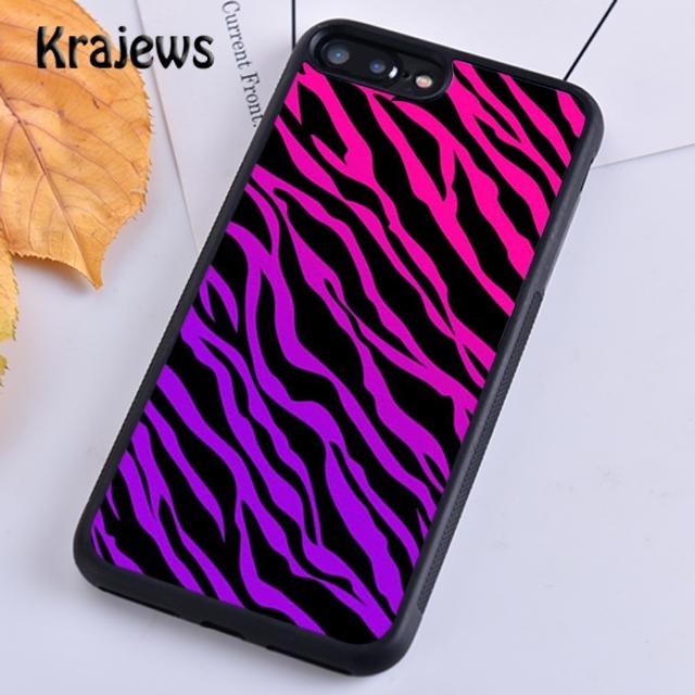Krajews zebra print clip art silicone side Phone Case For iPhone 14 5 SE 6s 7 8 plus X XR XS 11 12 13 pro max Galaxy S21 S22