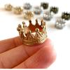 Dollhouse Mini Crown, Metal Doll Crown Dollhouse Miniature 1/12 Scale, Tiny Miniature Crown, Mini Alloy Crown, Dolls Headwear Accessories (4PCS)