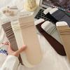Socks Pure Cotton Boneless Stacking Socks Spring And Autumn Thin Cotton Breathable Sweat-Absorbing Deodorant Solid Color Medium Tube Socks