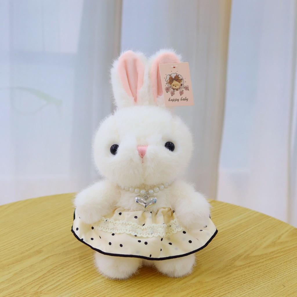 Cute Soft Rabbit Plush Doll  With Soft Short Fur And Pp Cotton Filling For Kids