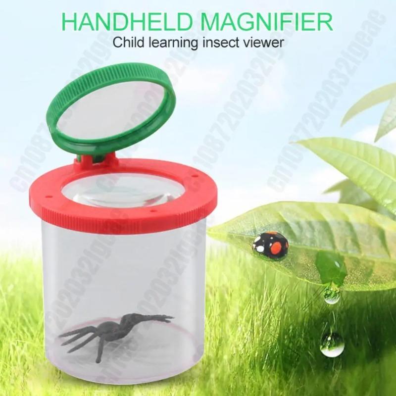 Portabil insecte Catcher Push tip transparent insecte observator tub prinderea instrument copil observare jucării pentru explorare în aer liber