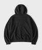 Hooves Heavy Cotton Oversized Button Zip Hoodie [Black]