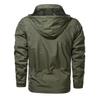 Neue große Jacke für Herren im Frühjahr und Herbst, wind- und wasserdicht, mit Kapuze, für den Außenbereich, Herrenjacke