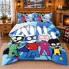 Simon Super Rabbit Pattern Bedding 3Pcs Set Bed Sheet And Pillowcases For Indoor Bedroom