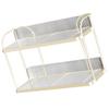 Transparent Double Layer Storage Rack Desktop Cosmetic Storage Rack Accessories Organizer for