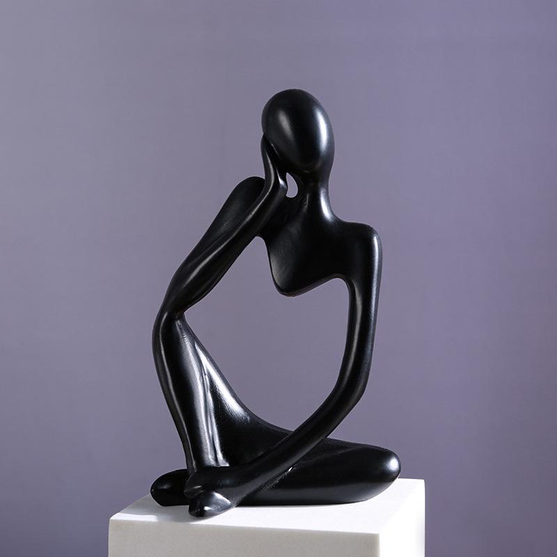 3D Printed Abstract Character Ornament for Living Room Decor