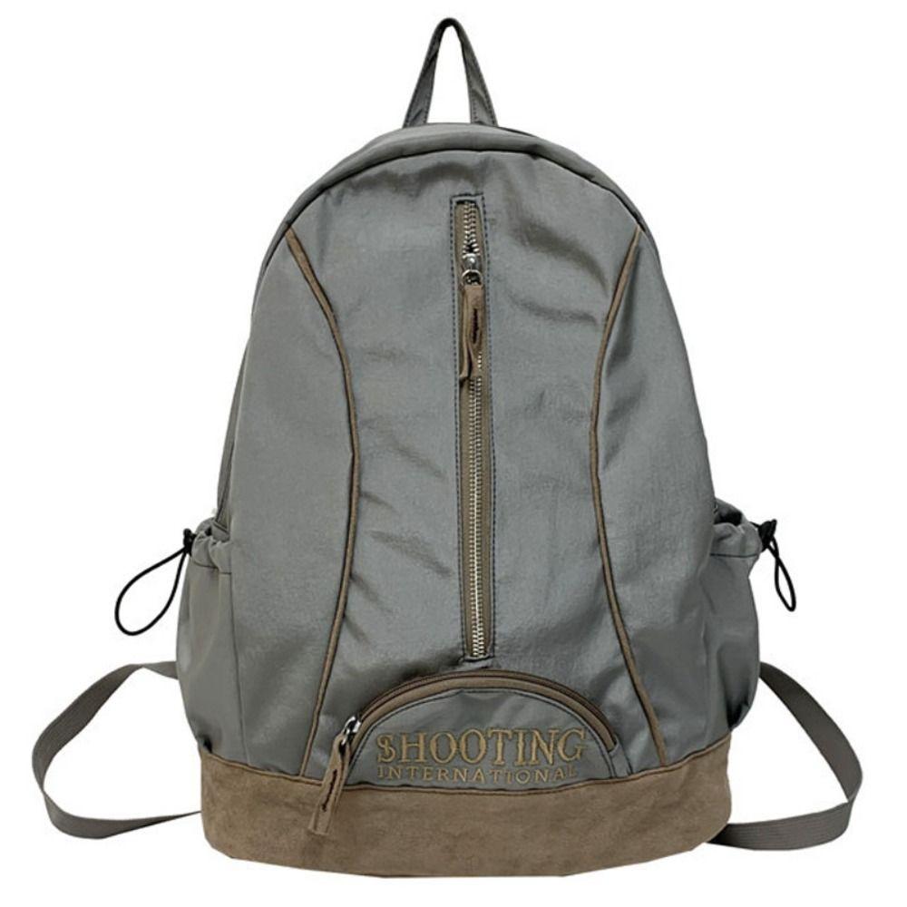 

Polyester Casual Schoolbags Multi-pocket School Bags Trendy Ins Backpack College Students Style 7