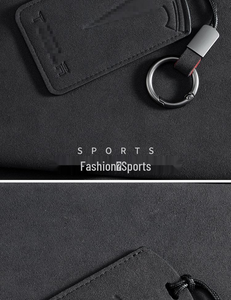 Tesla Key Card Holder for Model 3/Y - Stylish Suede Bag for Men and Women