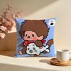 Popular MMonchhichiable Cushion Cover Stylish Washable Pillow Cover Ideal for Couch Bedroom Car Decoration