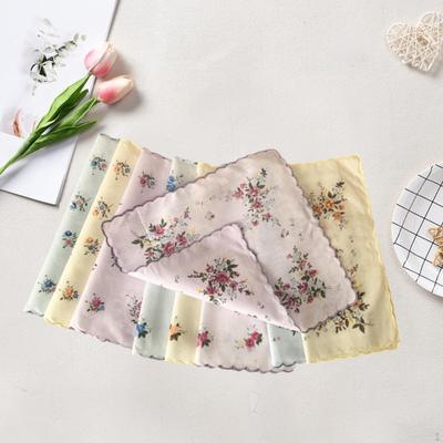 9 Pieces Handkerchiefs for Women Soft Cotton Handkerchief Formal Celebration