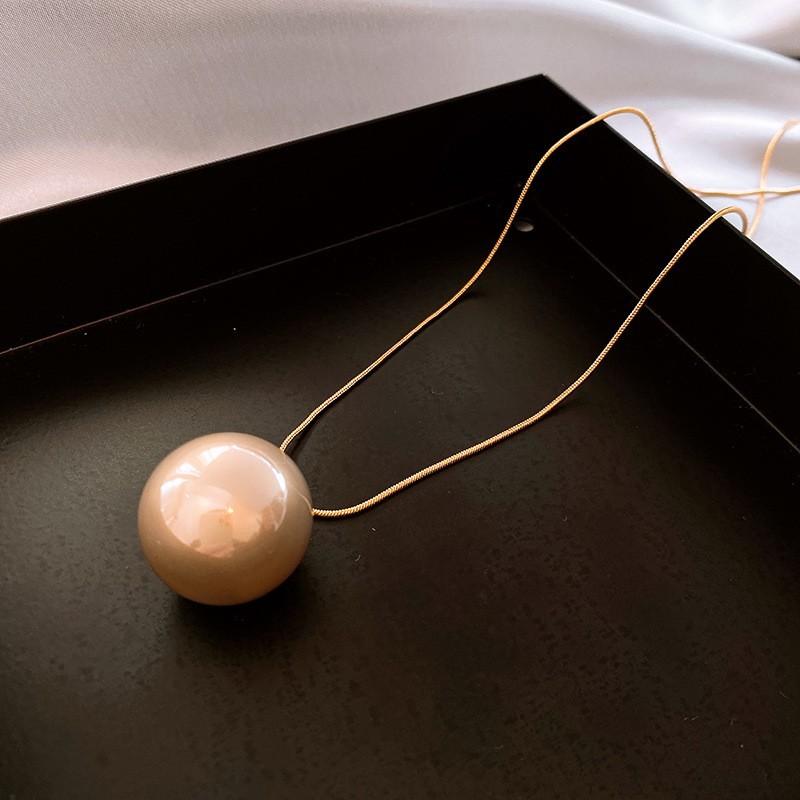 French Vintage Baroque Pearl Necklace Summer Niche Premium Sense Clavicle Chain Light Luxury Versatile Necklace Women