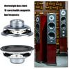 2Pcs Magnetic Speakers 5W 4Ohm 52mm Diameter Round Shape Replacement Loudspeaker Speakers Sound Amplifier Rubber Side