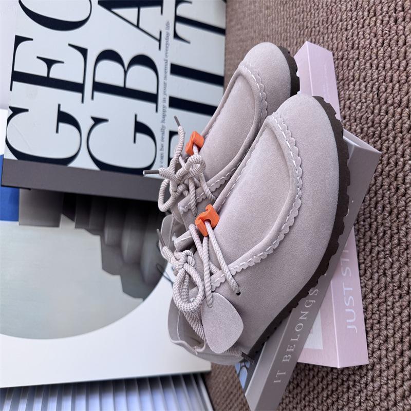 Flat bottom women's new autumn versatile casual single shoes retro soft sole Doudou shoes autumn models