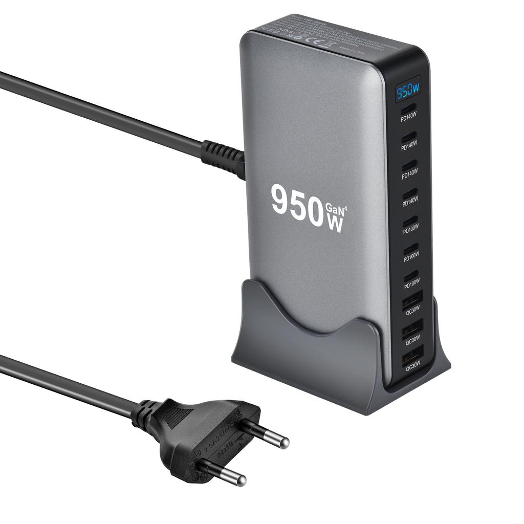 Hot 1000W/950W GaN Fast Charger USB-C PD3.1 Desktop Fast Charging Station Adapters for iPhone 17 Samsung MacBook Dropshipping