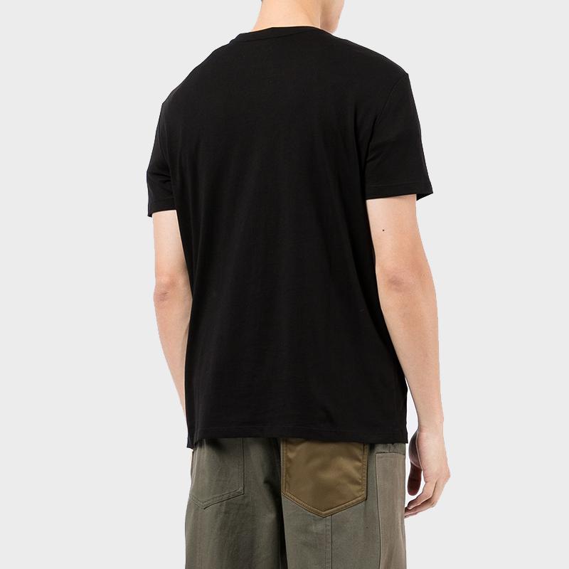 Armani Exchange Letter Logo Cotton Crew Neck Short Sleeve T-Shirt Men T-Shirts Black 6KZTFA-ZJBVZ-1200