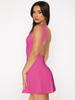Y2k Pure Desire Slim Fit Backless Sleeveless Short Dress For Summer Nightlife