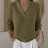 2025 Damen Freizeit V-Ausschnitt Strickpullover - Europäische & Amerikanische Herbst/Winter Mode