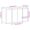 Sideboard White 120 x 41 x 75 cm Particleboard