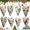 Festival Heart Christmas Embroidery Kit Gifts mas Tree Hanging Decoration Heart Cross Stitch Kit Material Package