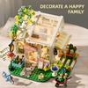 Non-Toxic Diy Flower Lover House Kit 832Pcs Handmade Construction Building Toys Home Bedroom Decoration Valentine'S Day Beautiful Gifts