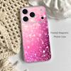 Dazzling Pink GIRL G-Glitter Phone Case For iPhone 17,16,15,14,13,12,11 Pro,Max,Plus,Mini,Air,E Magnetic Frosted Clear