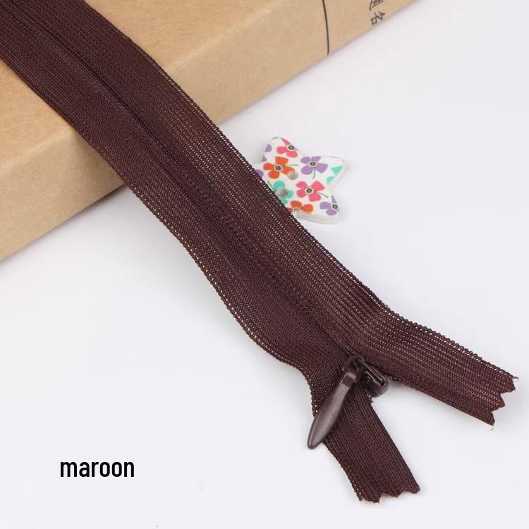 Sanli Unsichtbarer 25cm Kleid- & Kissen-Reißverschluss mit geschlossenem Ende