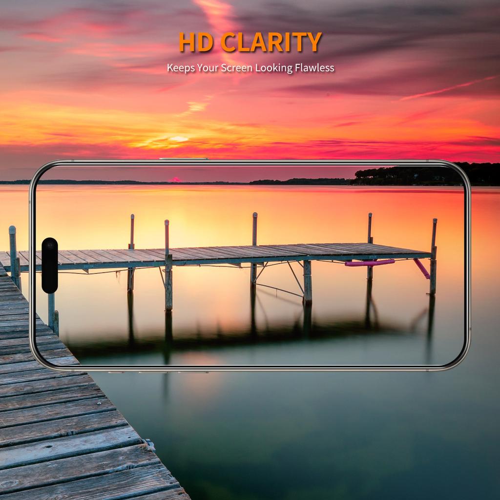 ENKAY HAT PRINCE 10 Stück Für iPhone 17 Pro Max Displayschutzfolie Dick Klebend 9H Gebogene Kanten Hohe Aluminium-Silizium Glasfolie