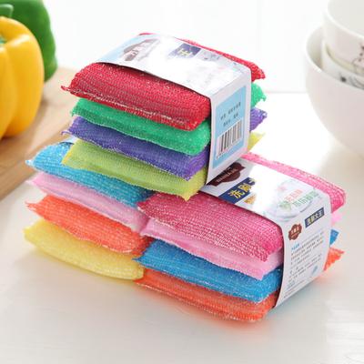 4PC Pot Dish Wash Sponges Double Side Dishwashing Sponge Household Kitchen Cleaning Tool Tableware Dish Washing Brush