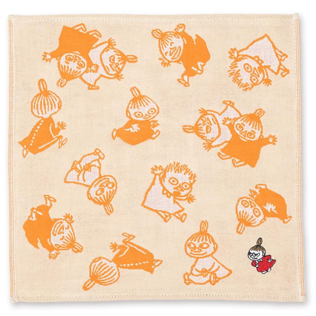 JIKAN STYLE MOOMIN Triple Gauze Little My 25 x 25 05854 Handkerchief, & Children, Beige, Approx. cm,