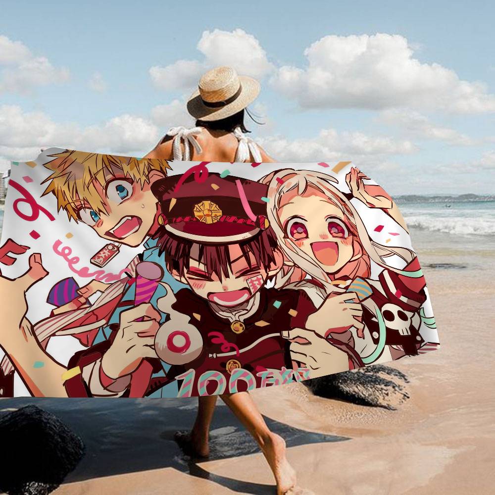 Toilet B-Bound H-Hanako Kun Microfiber Printed Beach Towel Mountain Climbing Yoga Beach Swimming Running Absorbent Soft Towel