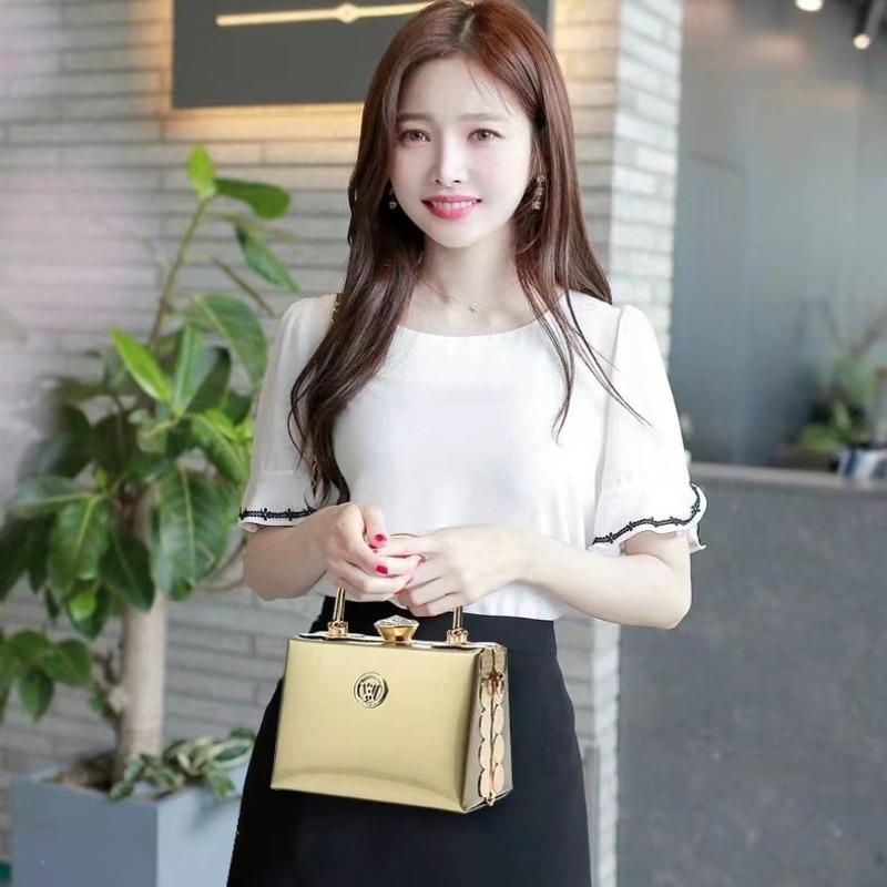 Women's Bag Bright Leather Multi-functional Dinner Messenger Portable Bag Shoulder Bag Handbag