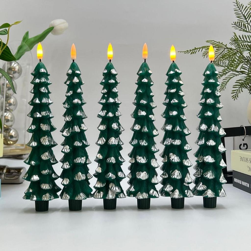 LED Christmas Pinecone Candle Light - Paraffin Holiday Decoration Atmosphere Modeling Light