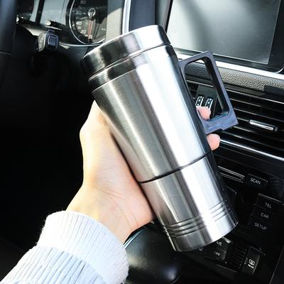 Wasserkocher für Elektroautos, zum Kochen, Wärmebecher, Isolierung, isolierte Flaschen, 300 ml, 24 V, Edelstahl