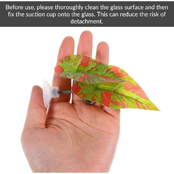 4 PCS Plastic Adjustable Bettas Hammock, Betta Leaf Hammock, Betta Leaves Spawning Grounds Resting Bed, Plant Leaf Pad for Bettas Fish Tank