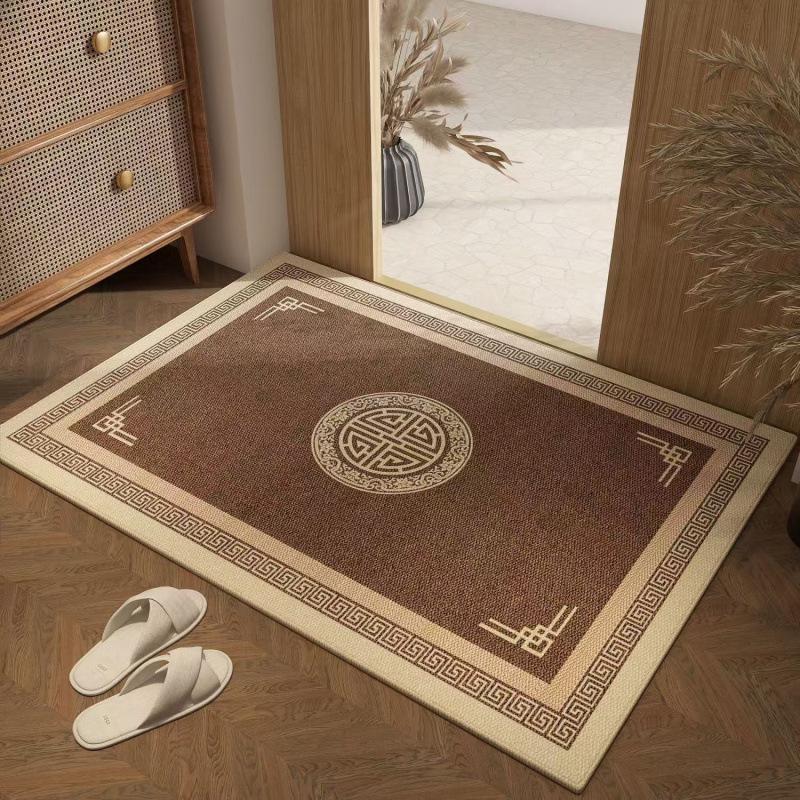 Chinese Style Durable Entryway Door Mat - Dirt & Wear Resistant, Easy Care, Cuttable