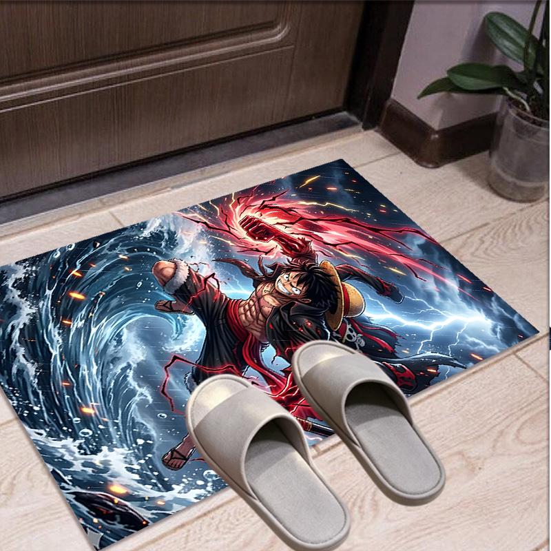 Roronoa Zoro Pattern Rug, Indoor/Outdoor Mat, for Picnic, Gameroom, Bedroom, Office, Living Room, Home Decor Carpet, Birthday Gift
