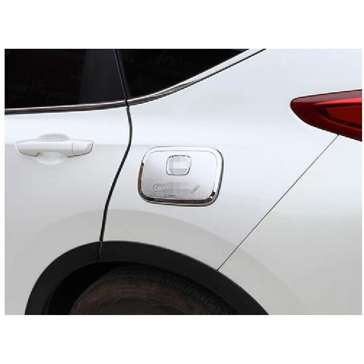 For Honda CRV CR-V 2017-2022 Chrome&Silver Exterior Side Fuel Oil Tank Cap Cover