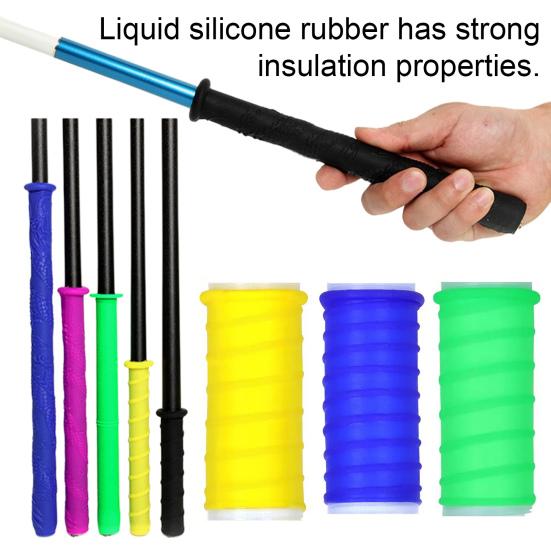 12/17/24/35CM Rękaw kurczliwy na zimno Uchwyt Antypoślizgowy Uchwyt wędki Rączka rakiety do badmintona Narzędzia ręczne Silikonowy rękaw Rurka