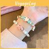 Unique Frog Ceramic Beaded Bracelet Sweet Summer Style Ideal For Travel And Friendship