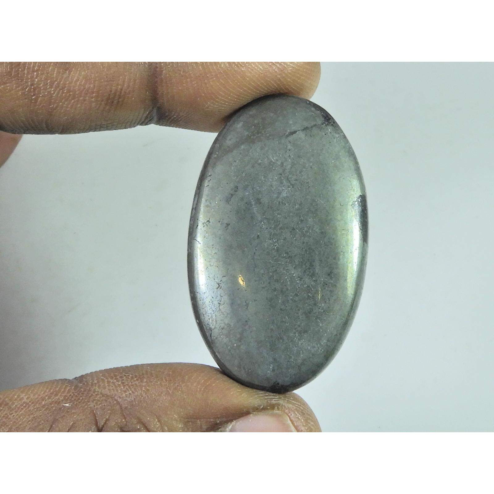 25X42X06MM Natural Apache Gold Pyrite Oval Cabochon Loose Gemstone 100Cts. B-371